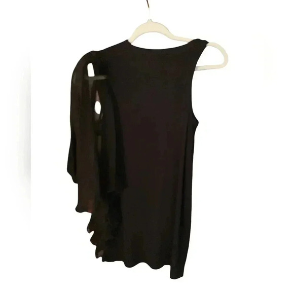 ANALILI Women's One Shoulder Silk Sleeve Sheath Dress - Picture 3 of 5